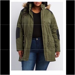 Almost new Charlotte Russe Plus Size Faux Fur coat